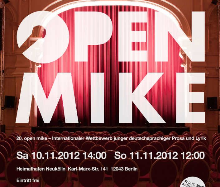 open mike 2012 13 plakatmotiv 250912 Rampenfieber