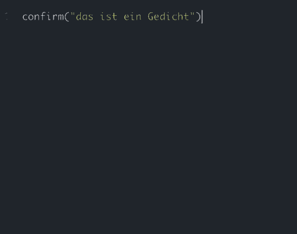confirm Code is Poetry